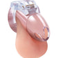 Lockmaster 3.5" Side Lock See Thru Chastity Cage - Clear - SEXYEONE