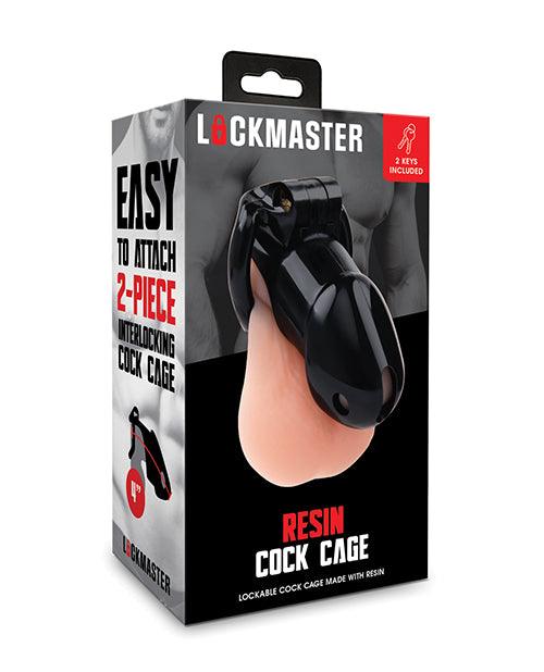 product image, Lockmaster 4" Resin Cock Cage - Black - SEXYEONE