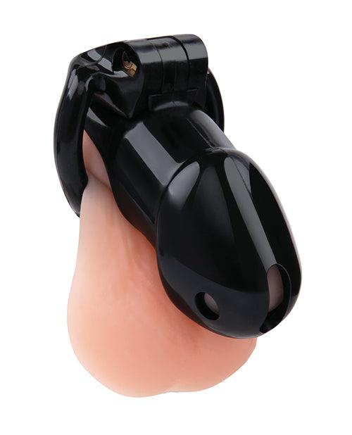 image of product,Lockmaster 4" Resin Cock Cage - Black - SEXYEONE