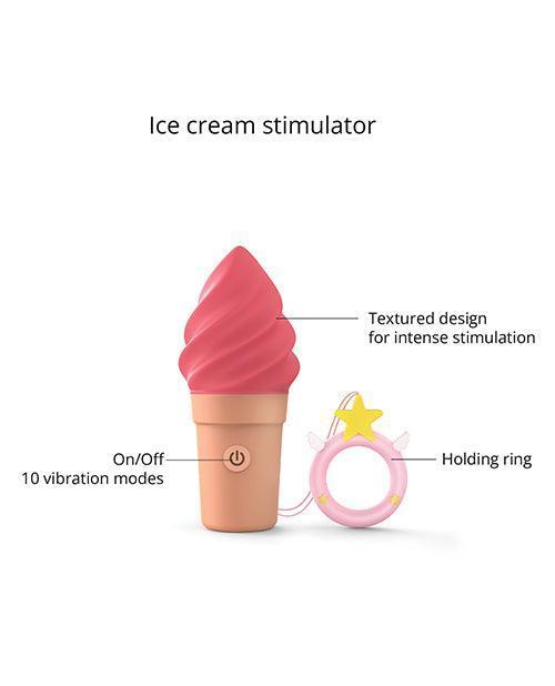 image of product,Love to Love Cand'ice Ice Cream Cone Stimulator - Raspberry Jolly - SEXYEONE