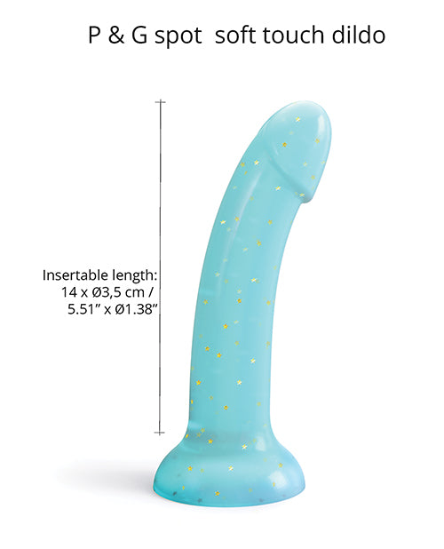 image of product,Love to Love Curved Suction Cup Dildolls Nightfall - Blue - SEXYEONE