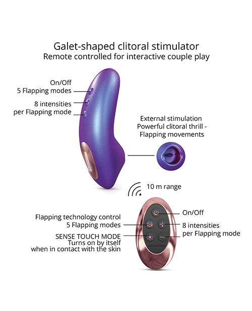 Love to Love Dreamer Mini Tongue Flicker - Iridescent Night - SEXYEONE