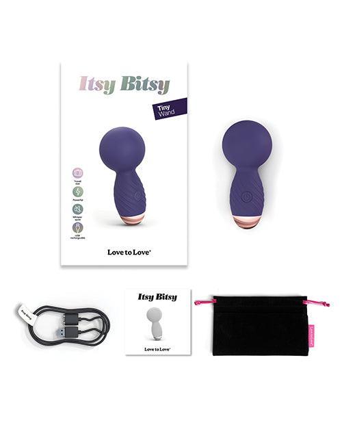 image of product,Love to Love Itsy Bitsy Mini Wand - Midnight Indigo - SEXYEONE