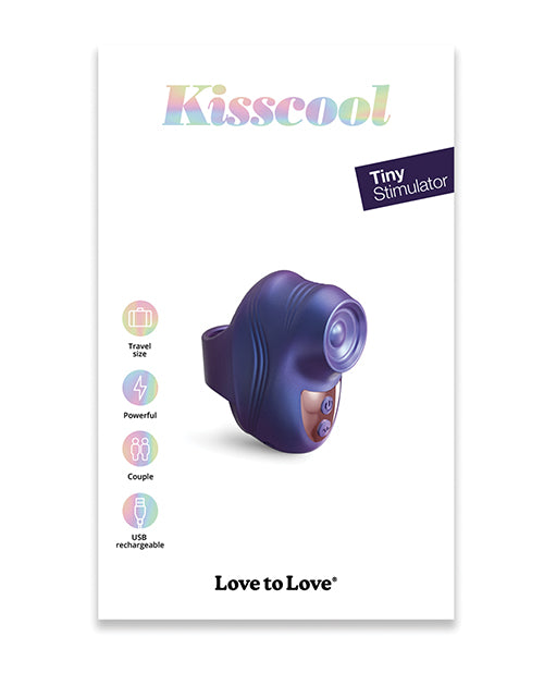 product image, Love to Love Kisscool Tapping Finger Vibe - Midnight Indigo - SEXYEONE