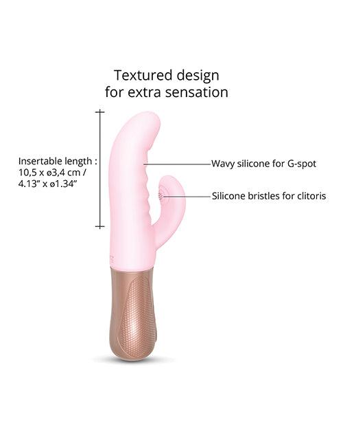 image of product,Love to Love Sassy Bunny Thrusting G-Spot Rabbit - Baby Pink - SEXYEONE