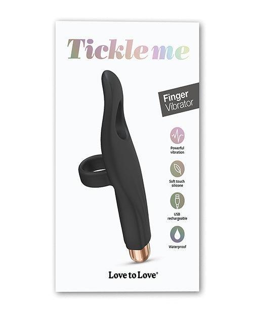 product image, Love to Love Tickle Me Finger Vibe - Black Onyx - SEXYEONE