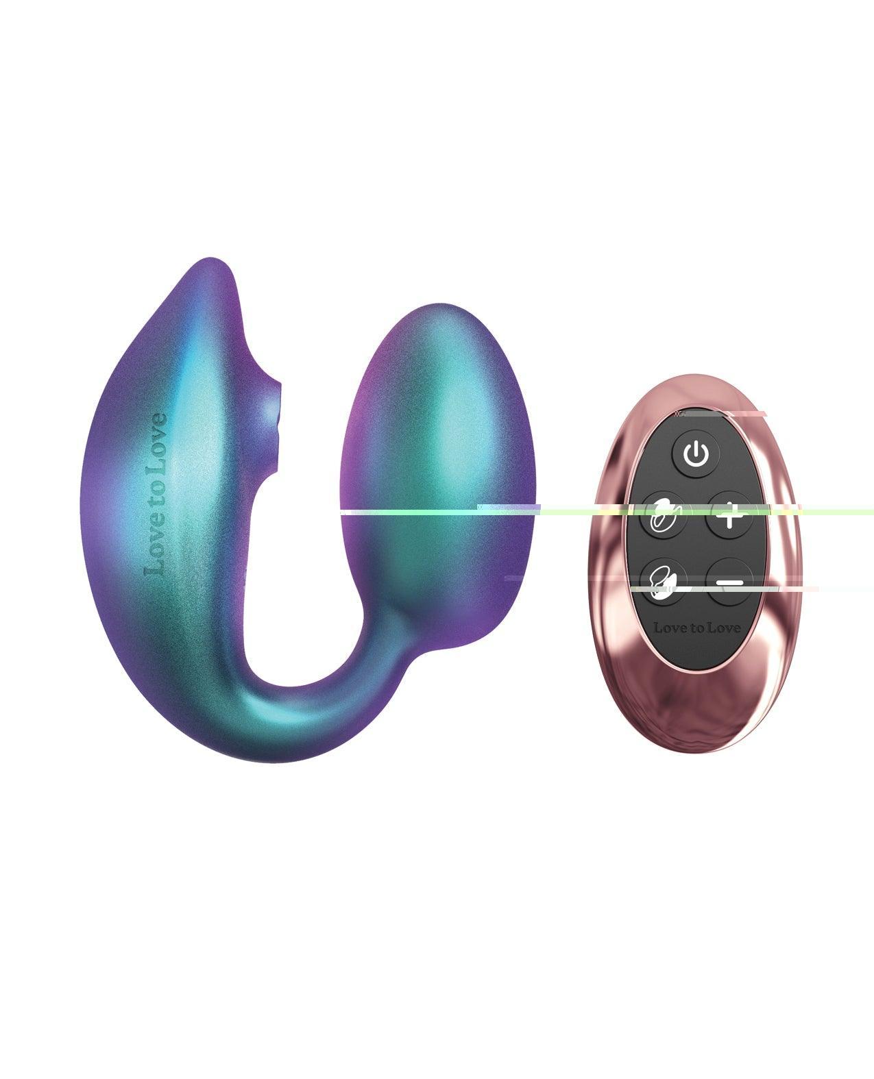 'love To Love Wonderlover Dual Stimulator - Iridescent Turquoise - SEXYEONE