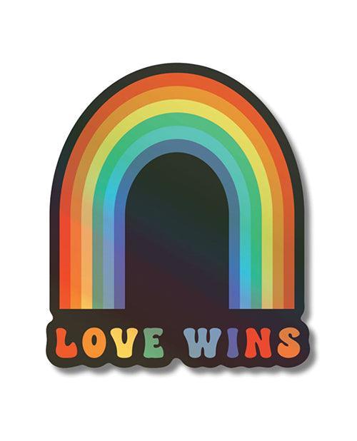 product image, Love Wins Holographic Sticker - Pack of 3 - SEXYEONE