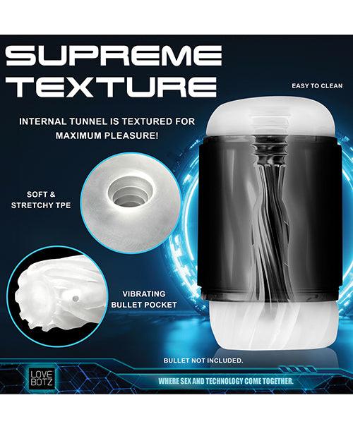 image of product,LoveBotz The Milker Mega-Pod Sucking Masturbator - Black/Clear - SEXYEONE