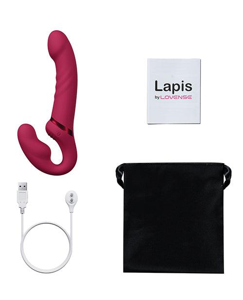 image of product,Lovense Lapis Vibrating Strapless Strap On - Pink - SEXYEONE