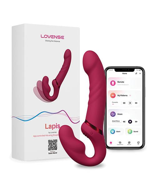 Lovense Lapis Vibrating Strapless Strap On - Pink - SEXYEONE
