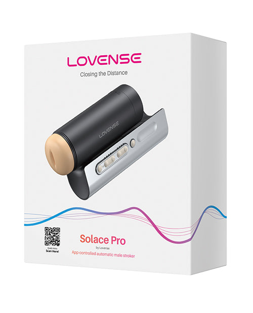 product image, Lovense Solace Pro Thrusting Masturbator - Black - SEXYEONE