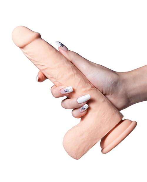 image of product,Luis App Controlled Realistic 8.5" Thrusting Dildo Vibrator - Ivory - SEXYEONE