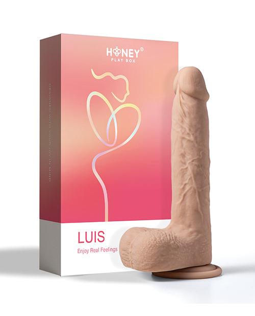 image of product,Luis App Controlled Realistic 8.5" Thrusting Dildo Vibrator - Ivory - SEXYEONE