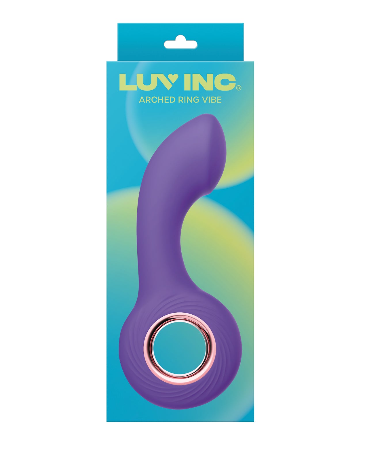 image of product,Luv Inc. Arched Ring Vibrator - Purple - SEXYEONE