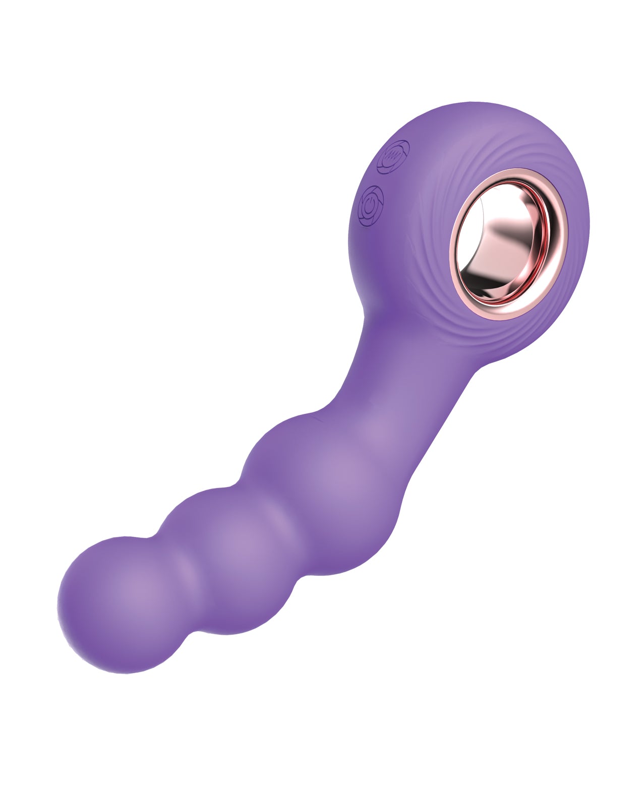 Luv Inc. Beaded Ring Vibrator - Purple - SEXYEONE