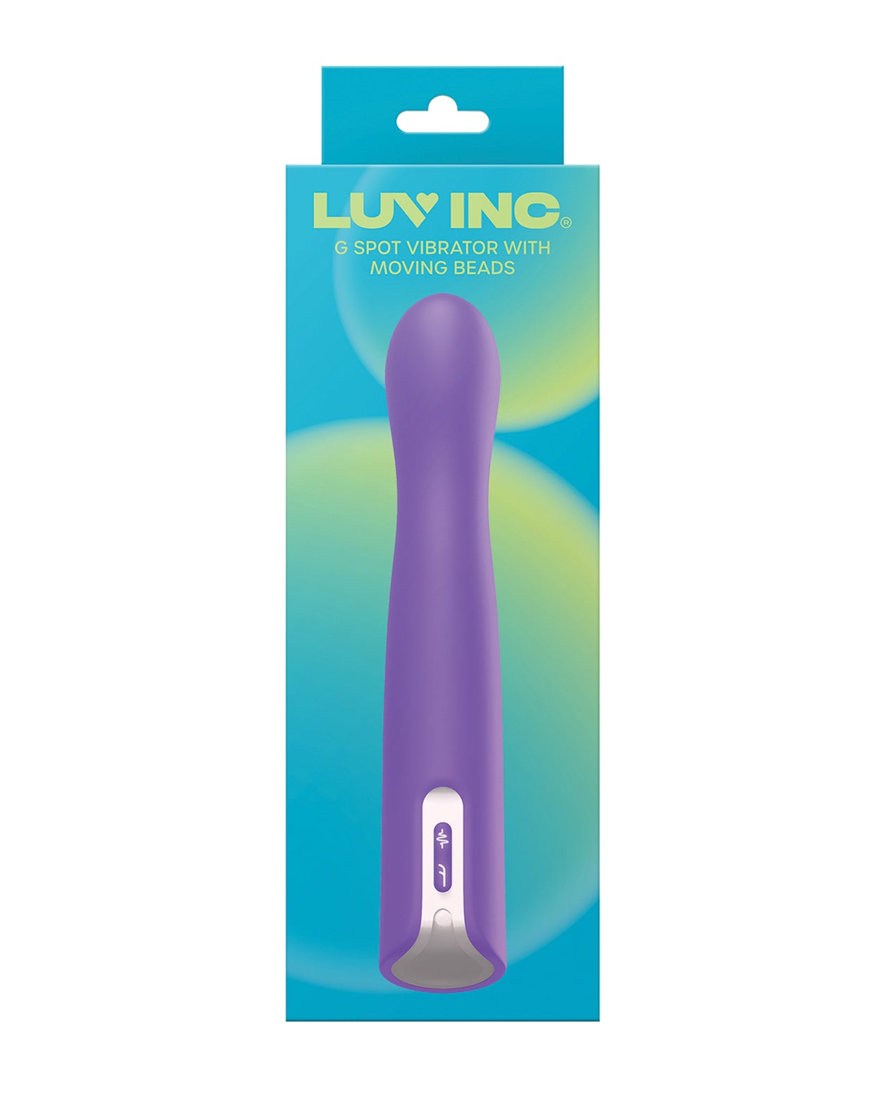 image of product,Luv Inc. G-Spot Vibrator w/Moving Beads - Purple - SEXYEONE