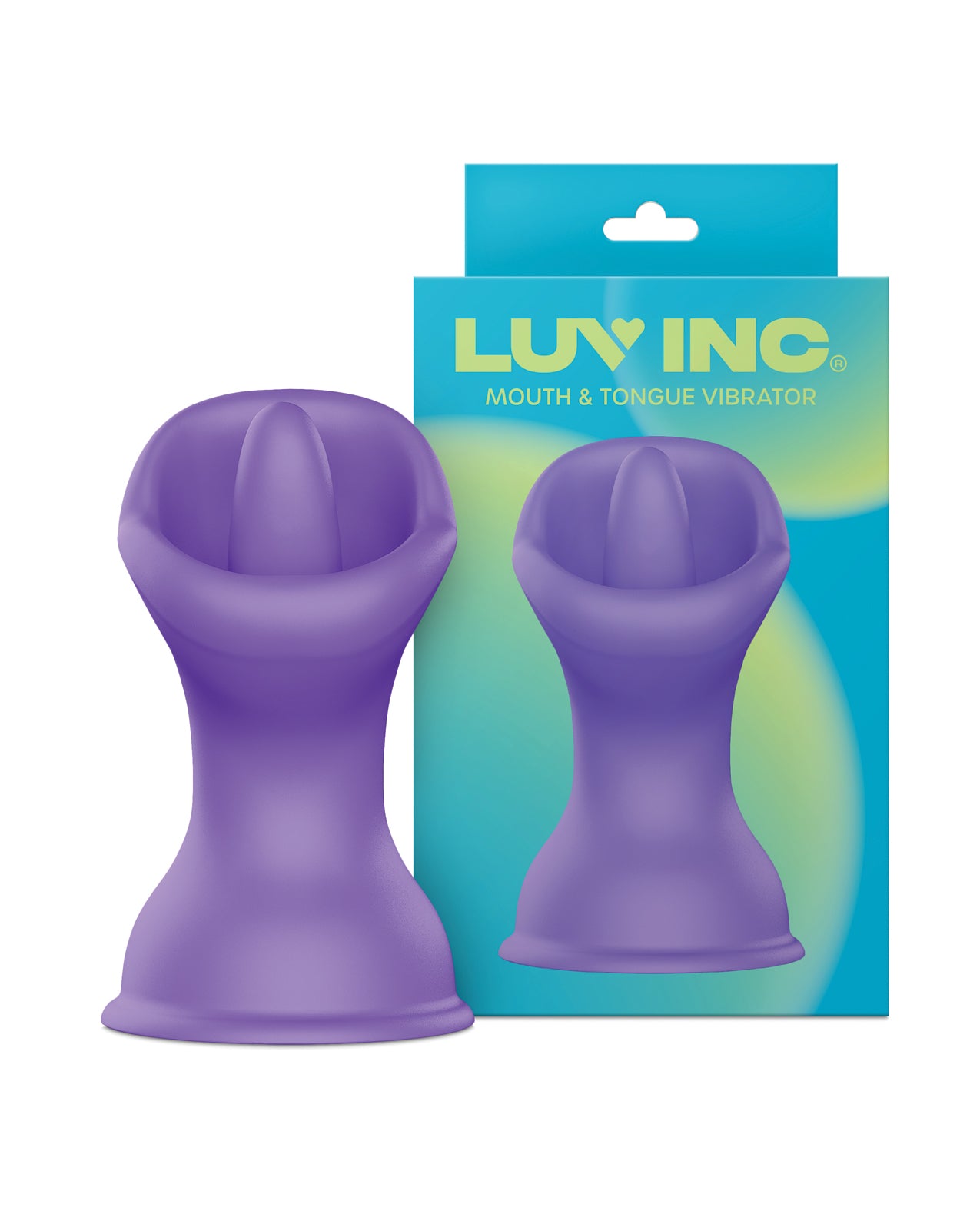 product image, Luv Inc. Mouth & Tougue Suction Cup Vibrator - Purple - SEXYEONE