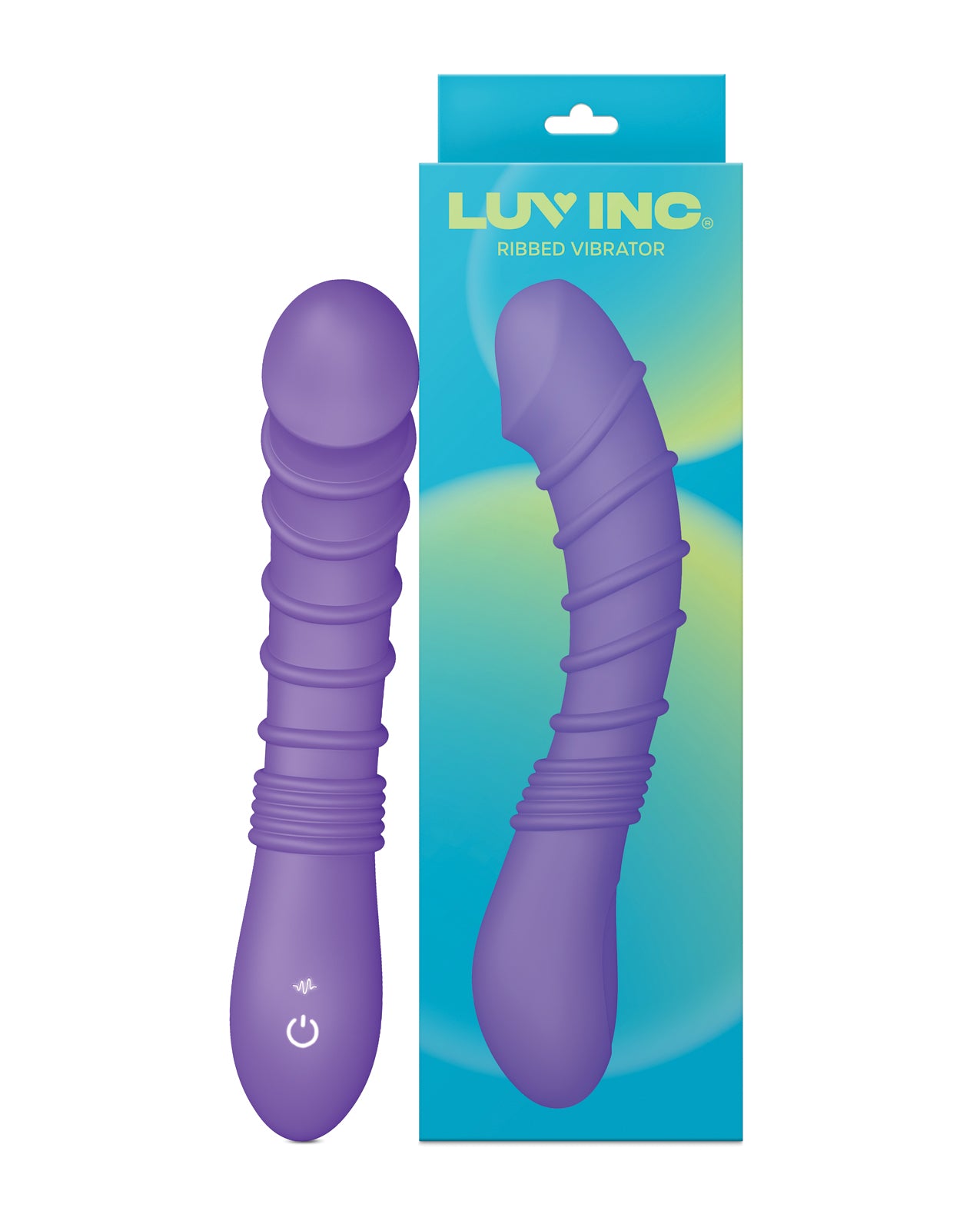 product image, Luv Inc. Ribbed G-Spot Vibrator - Purple - SEXYEONE