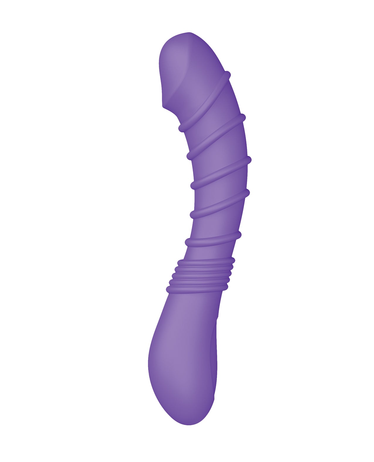 image of product,Luv Inc. Ribbed G-Spot Vibrator - Purple - SEXYEONE