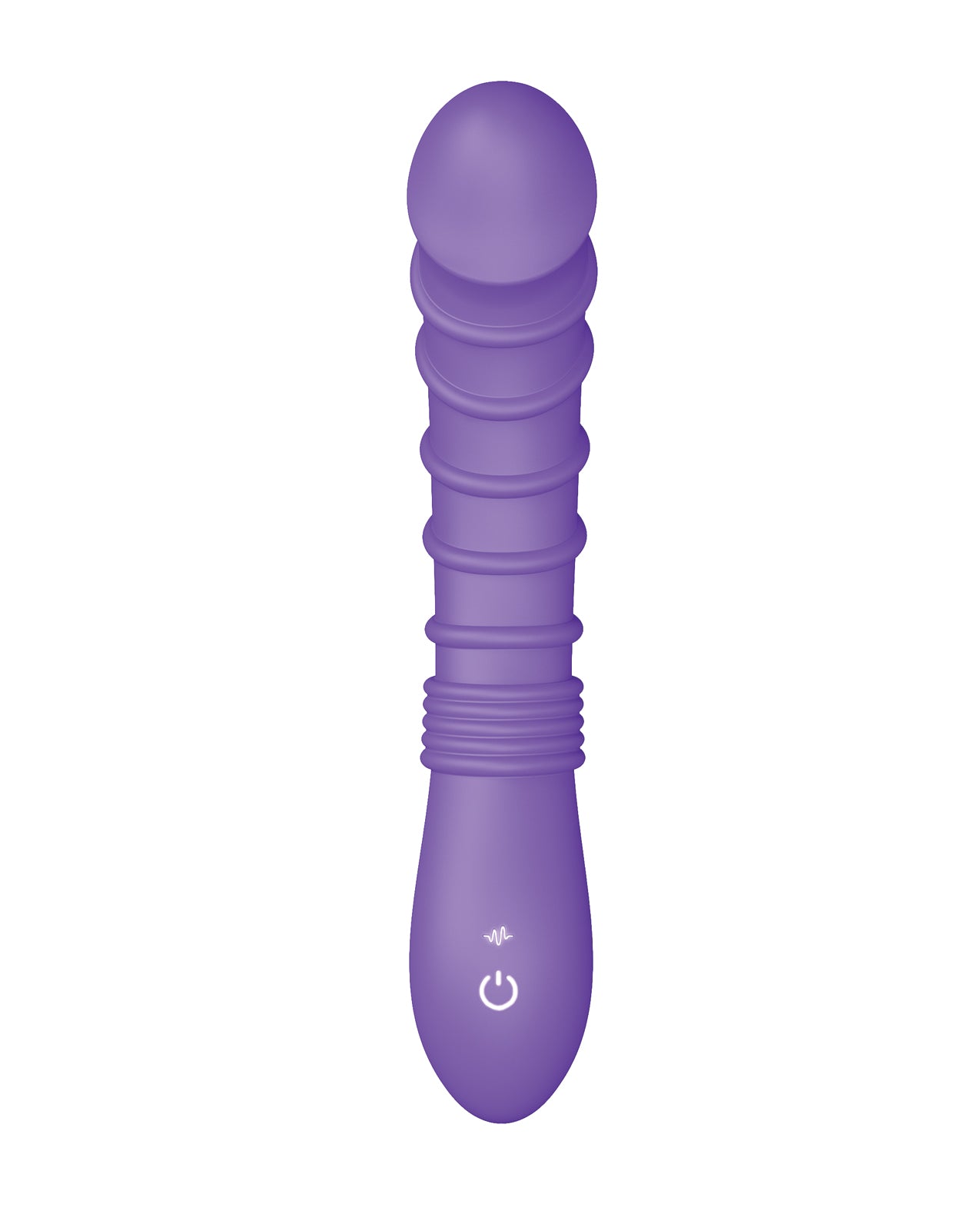 image of product,Luv Inc. Ribbed G-Spot Vibrator - Purple - SEXYEONE