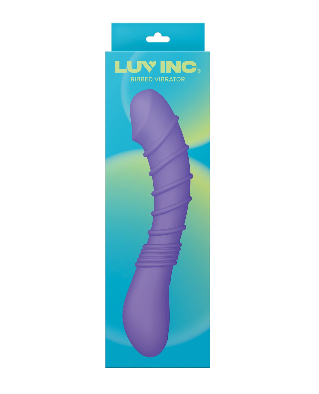 image of product,Luv Inc. Ribbed G-Spot Vibrator - Purple - SEXYEONE