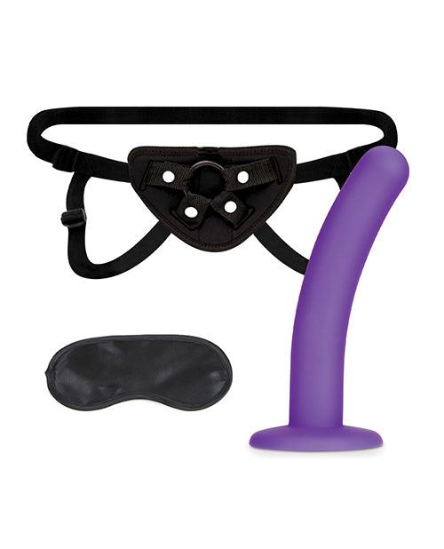 image of product,Lux Fetish 5" Dildo W/strap On Harness Set - SEXYEONE