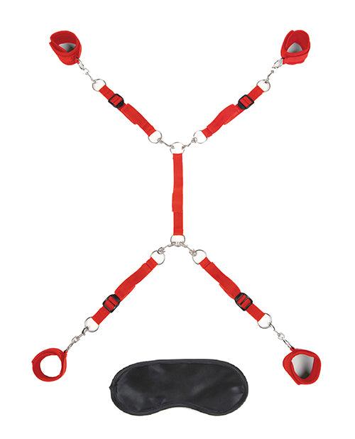 product image,Lux Fetish 7 Pc Bed Spreader - Red - SEXYEONE