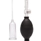 Lux Fetish Clitoral Pump w/Quick Release - Clear/Black - SEXYEONE