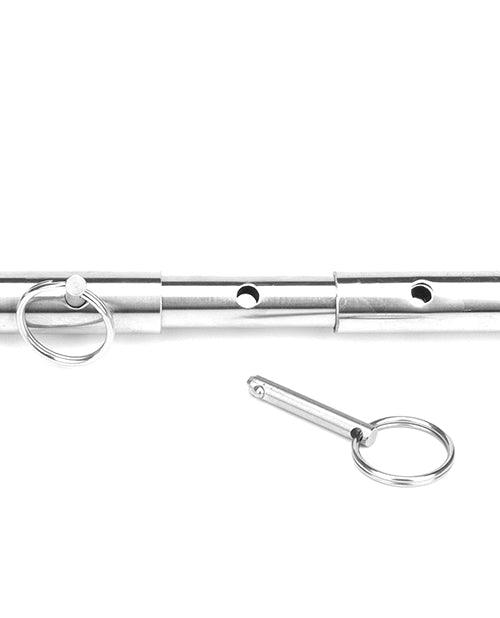 image of product,Lux Fetish Expandable Bar Spreader Set W/leatherette Cuffs - SEXYEONE