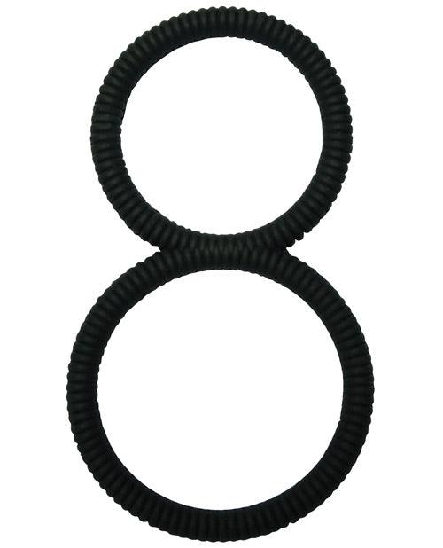 Malesation Figure 8 Cock Ring - Black - SEXYEONE