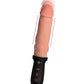 Master Series 8X Auto Pounder Vibrating & Thrusting Dildo w/Handle - Flesh - SEXYEONE