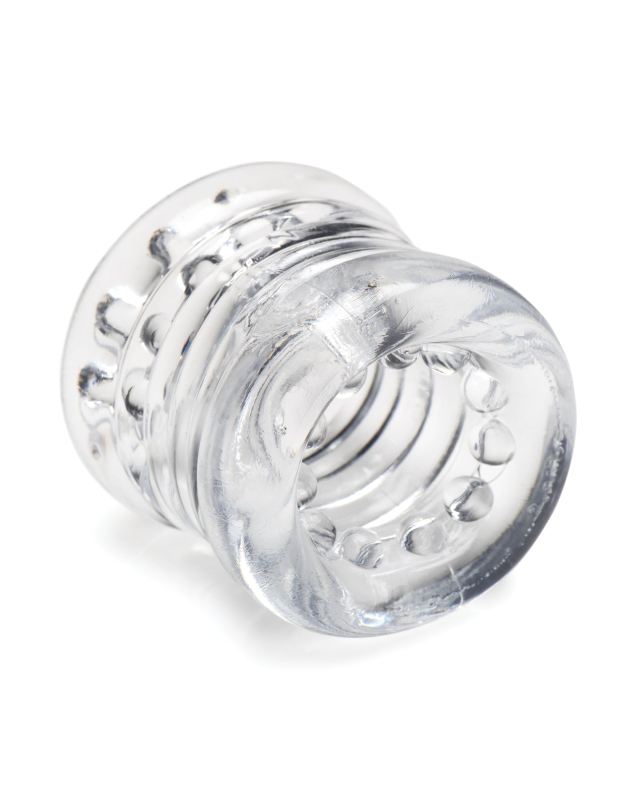 image of product,Master Series Ball Stack Ball Stretcher - Clear - SEXYEONE