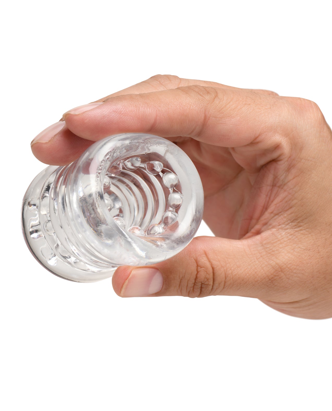 image of product,Master Series Ball Stack Ball Stretcher - Clear - SEXYEONE