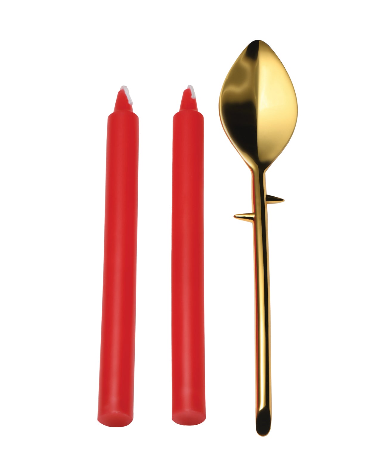 image of product,Master Series Drip Sensation Spoon & Dip Candle Set - SEXYEONE