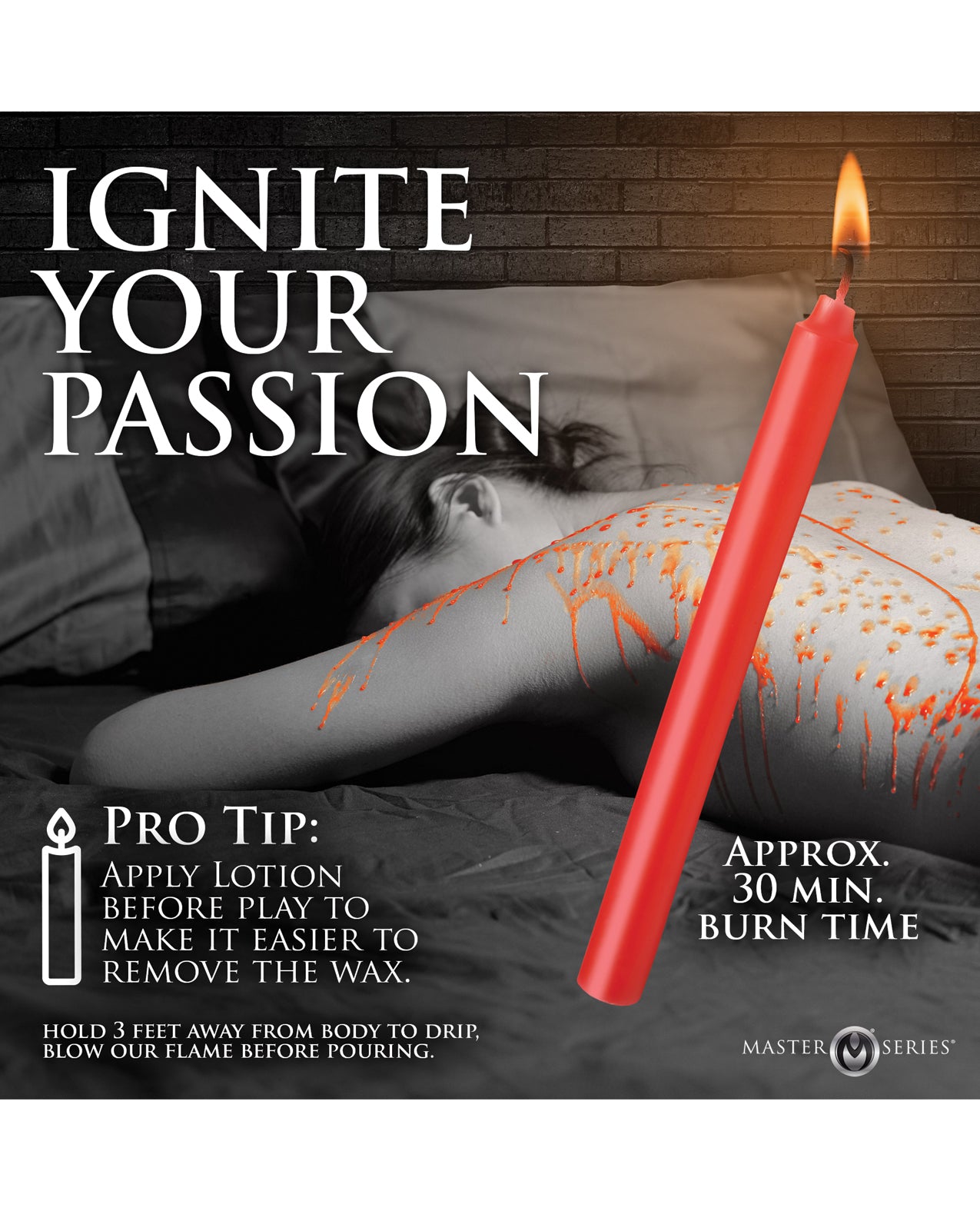 image of product,Master Series Drip Sensation Spoon & Dip Candle Set - SEXYEONE