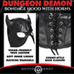 Master Series Dungeon Demon Bondage Hood w/Horns - Black - SEXYEONE