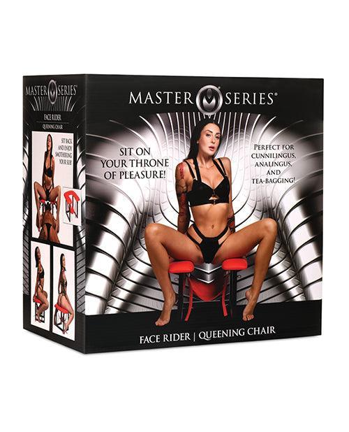 product image, Master Series Face Rider Queening Chair - Black/Red - SEXYEONE