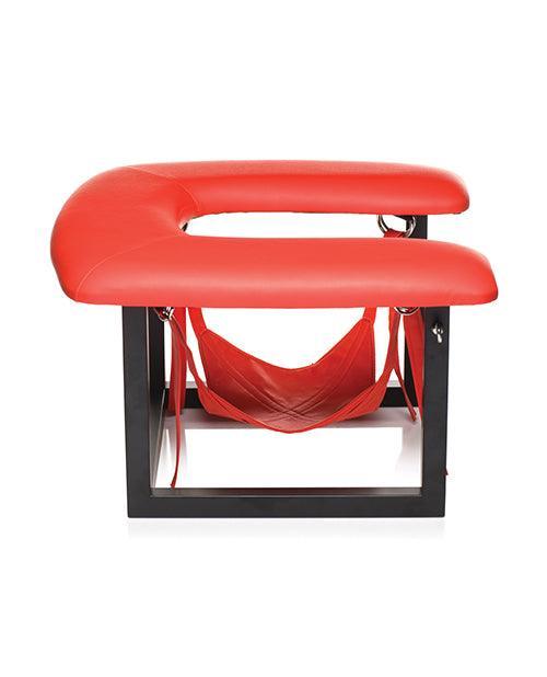 image of product,Master Series Face Rider Queening Chair - Black/Red - SEXYEONE