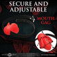 Master Series Gag Order Extreme Silicone Ball Gag - Red/Black - SEXYEONE