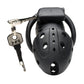 Master Series Lock Down Chastity Cage - Black - SEXYEONE