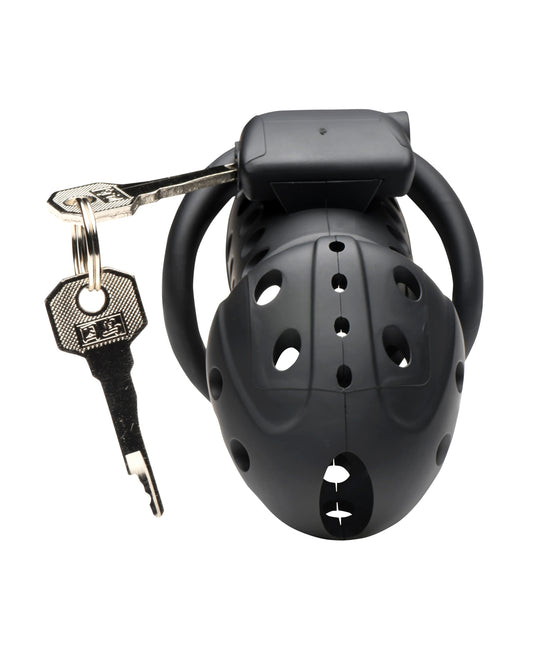 product image,Master Series Lock Down Chastity Cage - Black - SEXYEONE