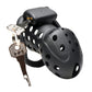 Master Series Lock Down Chastity Cage - Black - SEXYEONE