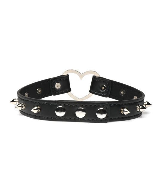 product image,Master Series Spiked Heart Choker - SEXYEONE