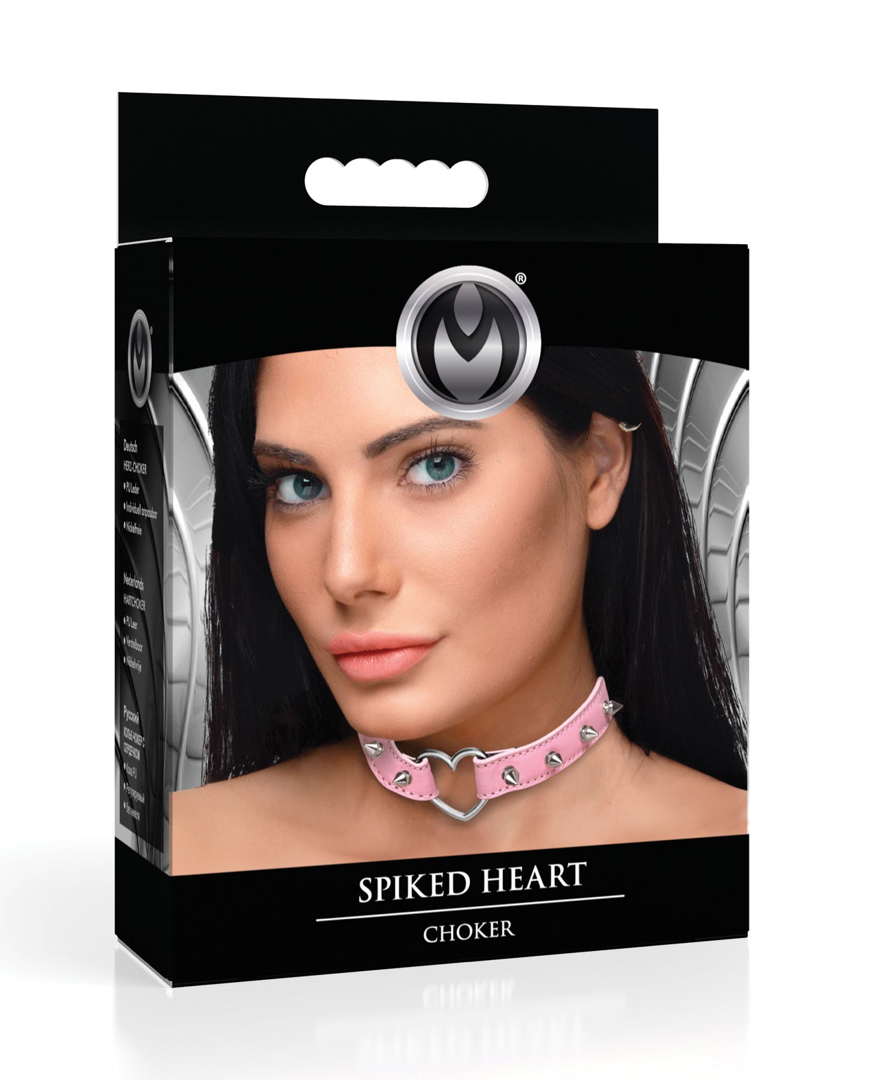 image of product,Master Series Spiked Heart Choker - SEXYEONE