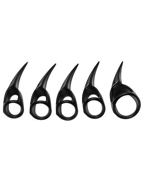 Master Series Talons Sensation Play Rings - 10 pc Set, Black - SEXYEONE