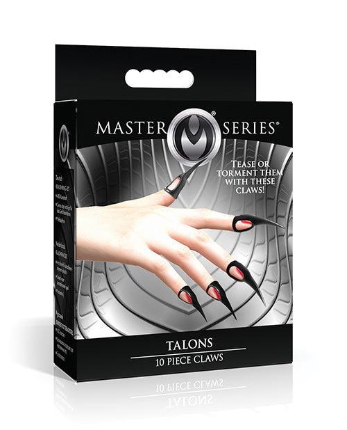 Master Series Talons Sensation Play Rings - 10 pc Set, Black - SEXYEONE