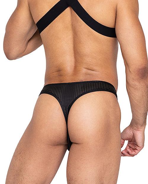 image of product,Master Thong W/contoured Pouch Black - SEXYEONE