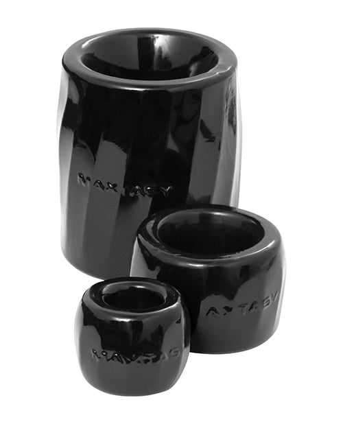 image of product,Maxtasy Performance Rings - Black Set of 3 - SEXYEONE