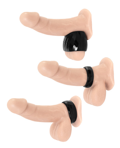 image of product,Maxtasy Performance Rings - Black Set of 3 - SEXYEONE